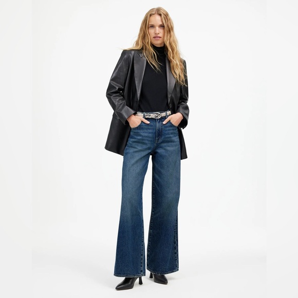 Madewell Tall Superwide-Leg Jeans in Concho Dye - Picture 2 of 6